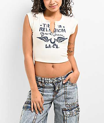True Religion Jennie Peak Spot Mid Rise Curvy Skinny Jeans