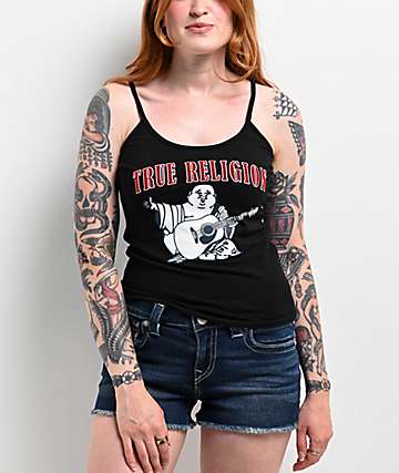 True Religion Classic Logo Black Zip Hoodie