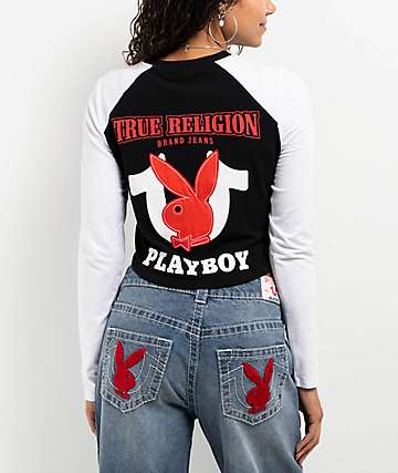 True Religion Heritage White Crop T-Shirt