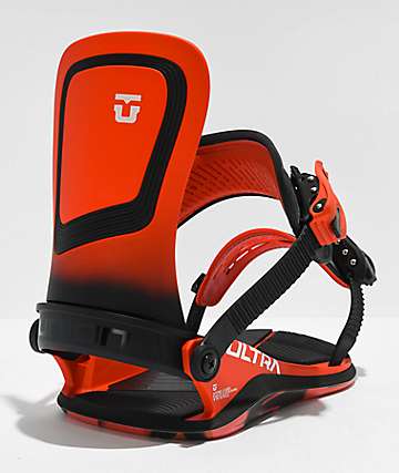 Union Atlas FC Orange Snowboard Bindings 2023 | Zumiez