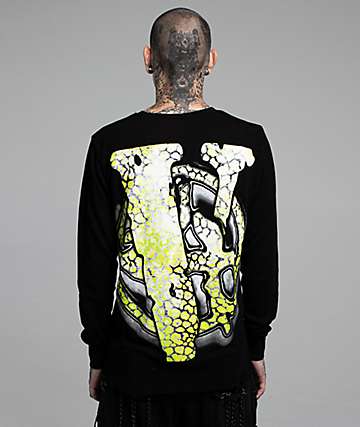 VLONE x Lost Hills Slime Grey Wash Long Sleeve T-Shirt - 