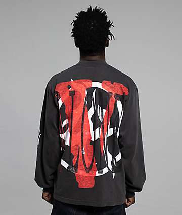 VLONE x Lost Hills Smoke Black Thermal Long Sleeve T-Shirt - 