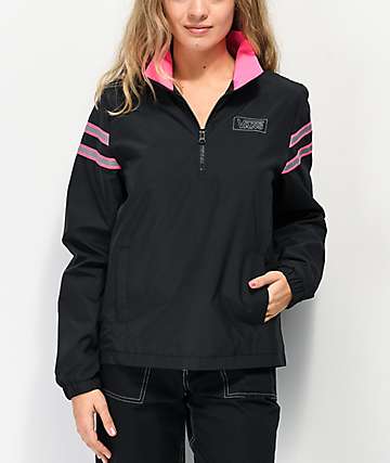 Vans After Dark chaqueta cortavientos negra con media cremallera