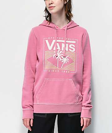 pink vans hoodie mens