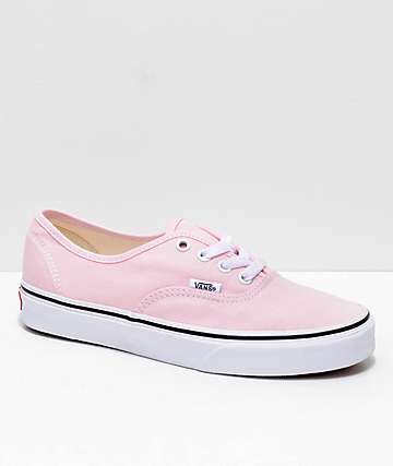 light pink and white vans
