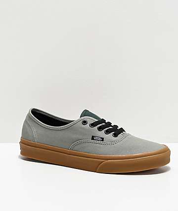 Vans authentic hotsell gum sole green