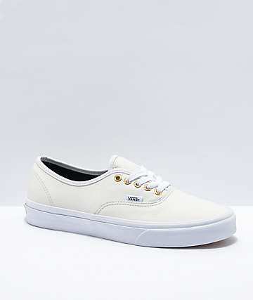 all white leather vans