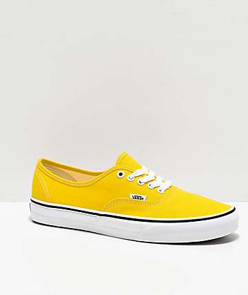 zapatillas vans color amarillo