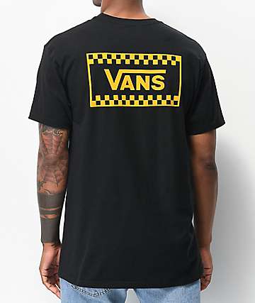 vans t shirt mens yellow