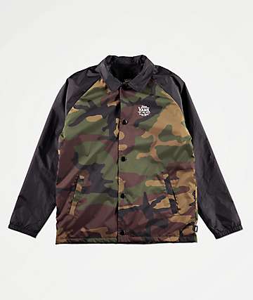 vans windbreaker camo