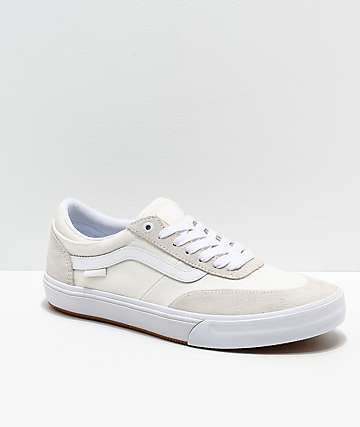 vans blancos de piel