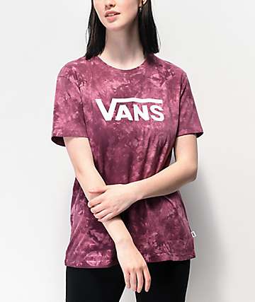 purple vans shirt womens