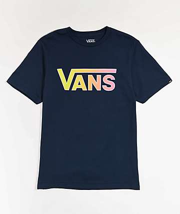 vans shirts blue