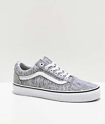 Vans Old Skool Muted Metallic Skate Schuhe Frauen Silber Vans Old Skool Muted Metallic Skate Schuhe Frauen Silber