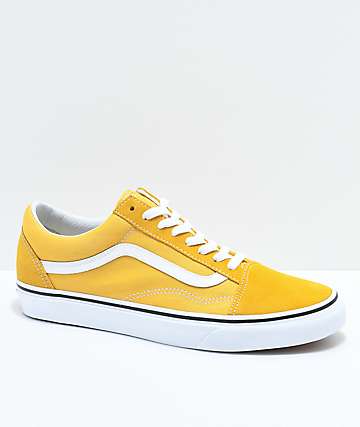 womens yellow vans shoes