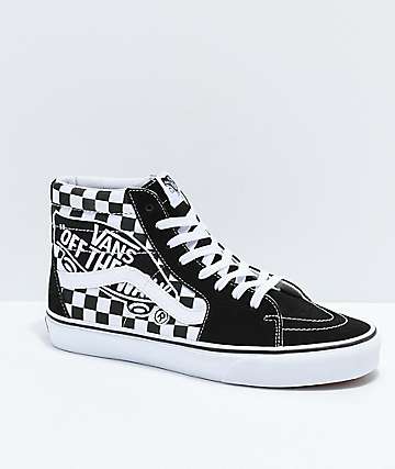 white high top vans shoes