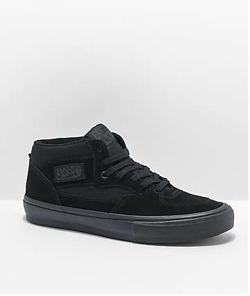 vans shoes all black