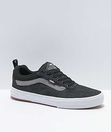 gray an black vans