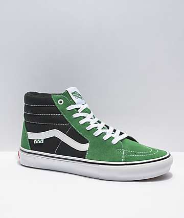 vans shoes green
