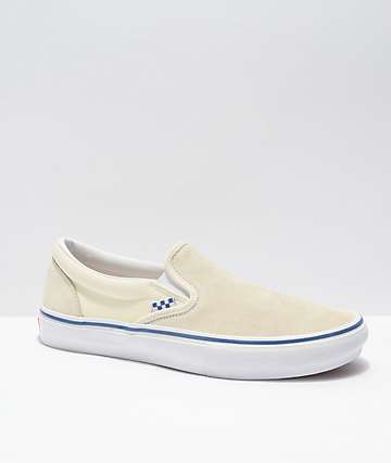 cream colored vans shoes