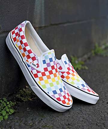checkered vans different colors off 65 