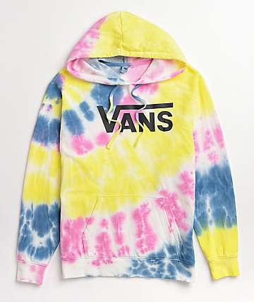 vans drop v blue tie dye hoodie