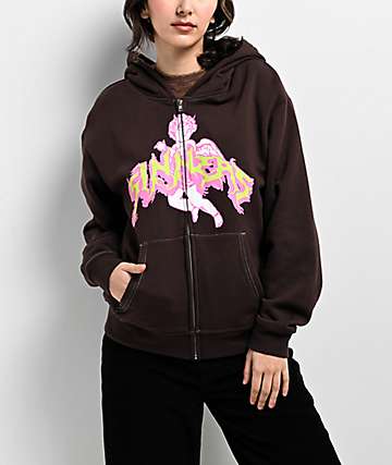 Vitriol Alonso Sinners Brown Zip Hoodie - 