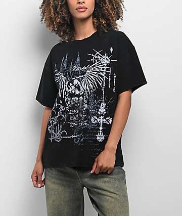 Vitriol Brutal Black & Cream Wash 2fer Long Sleeve T-Shirt