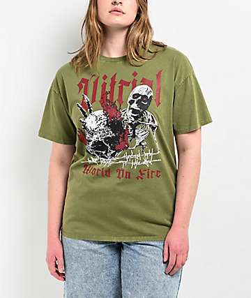 Vitriol Horror Charcoal Wash T-Shirt