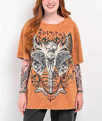 Vitriol Augusta Tan Mineral Wash T-Shirt -