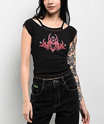 Vitriol Damsel Black T-Shirt