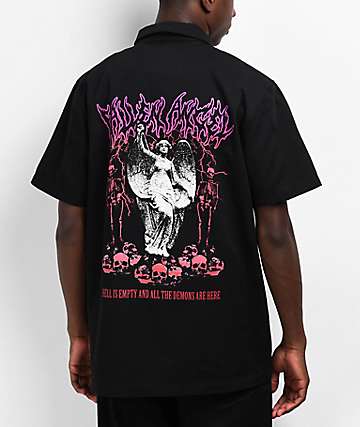 Vitriol Mayhem Black & Purple Tie Dye T-Shirt