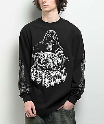 Vitriol Bixie Black & Green Layered Long Sleeve T-Shirt | Zumiez