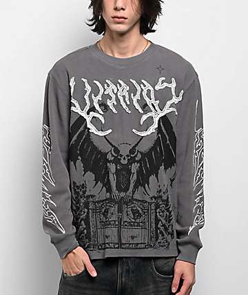 Vitriol Thunder Grey Thermal Long Sleeve T-Shirt - 