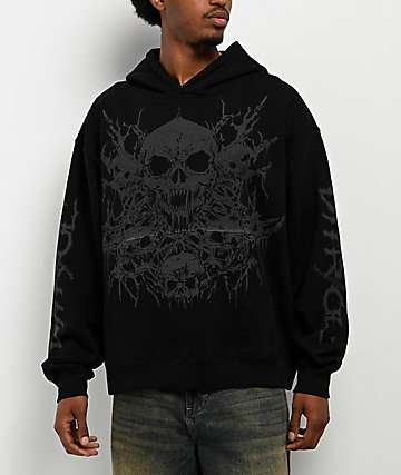 épine volume tulle hoodie BLACK 718WTVMVSSL.SX522_.jpg