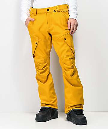 Volcom Articulated Resin 15K pantalones de snowboard dorados