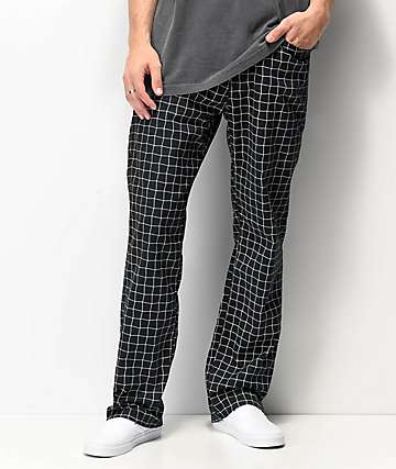 Volcom Moover pantalones chinos negros y blancos de cuadriculado