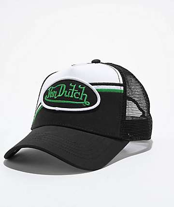 Von Dutch Green & Black Trucker Hat | Zumiez