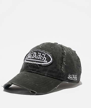 Von Dutch Square Patch Black Trucker Edition Snapback Cap