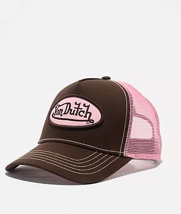 Von Dutch Multi Camo & Orange Trucker Hat