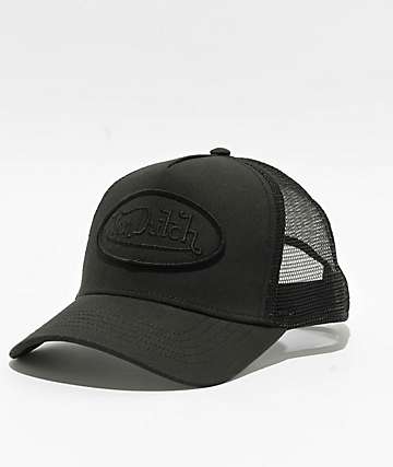 Von Dutch Black & Yellow Trucker Hat | Zumiez