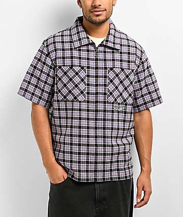 Oversized Ombre Bleach Flannel Shirt | boohooMAN USA