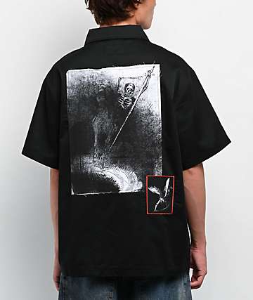Welcome Bapholit Black Short Sleeve Work Shirt | Zumiez