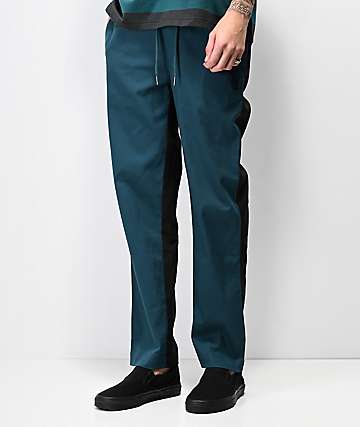 Welcome Dark Wave pantalones de color negro y verde azulado
