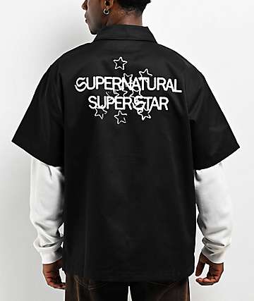 Welcome Diablo Black Zip Work Shirt | Zumiez