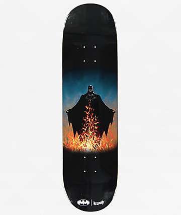 Welcome x Batman Bat Flames 8.5" Skateboard Deck - 