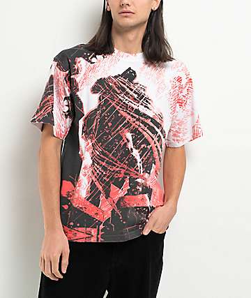 Welcome x Batman Gargoyle White Knit T-Shirt - 