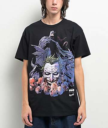 Welcome x Batman Heads Up Black T-Shirt - 