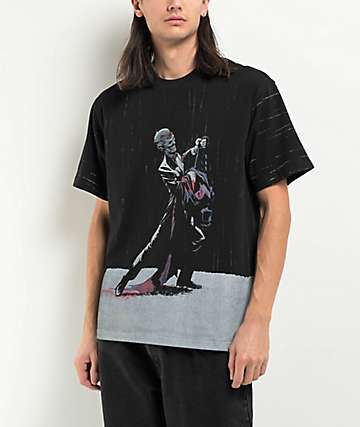 Welcome x Batman Rain Dance Black Knit T-Shirt - 