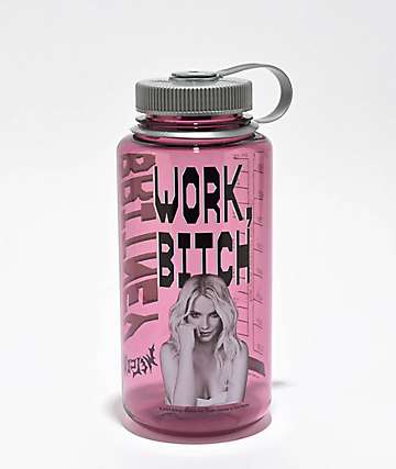 Welcome x Britney Spears Work Bitch Pink Nalgene Water Bottle - 
